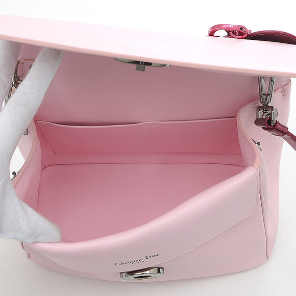 Christian Dior Dior B 2WAY Handbag Leather Pink M0981RFSK - Picture 5 of 7